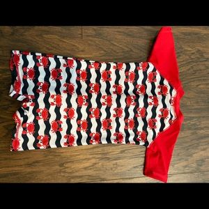 2T boys crab swim body suit